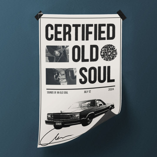 Autographed "Certified Old Soul" Poster